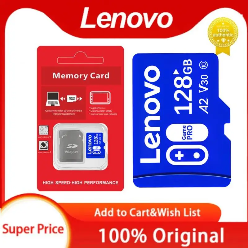 Оригинальная карта памяти Lenovo Micro TF SD, 128 ГБ, 256 ГБ, 512 ГБ ...