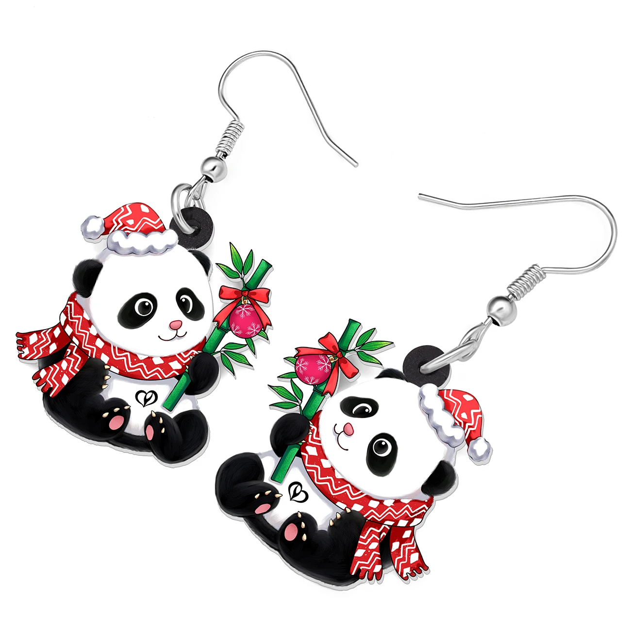 Weveni акриловые подвески в виде животных на Рождество милые бамбуковые модные