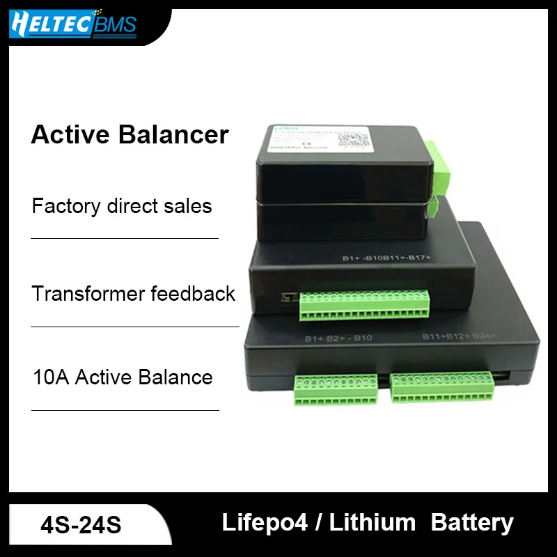 

10A active Balancer 4S 8S 16S 17S 24S Transformer feedback energy transfer for solar storeage Li-ion/lifepo4/LTO Equalizer bms