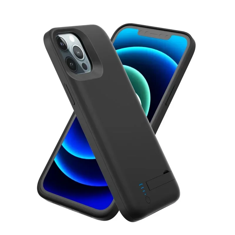 

Suitable for iPhone 12/12 ProMax back clip battery charging bank Apple 15 series holder soft edge phone case