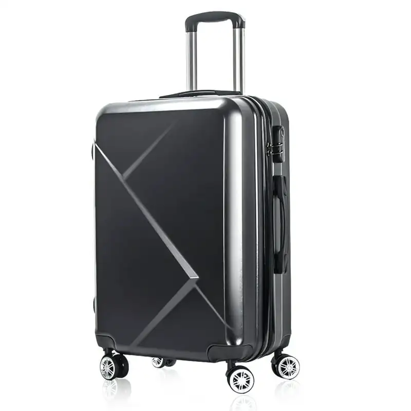 

Perfect 20 Inch Black Ergonomic Spinner Carry On Luggage with Durable Handles, High-Quality and Ideal for Traveling and Everyday