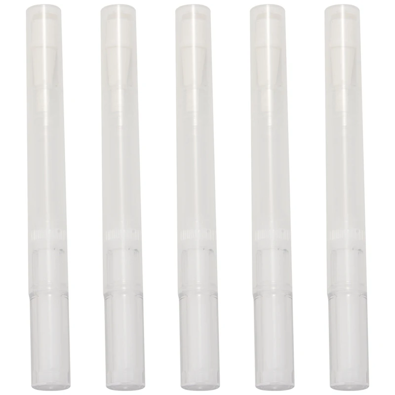 

5 упаковок 3 мл прозрачные крученые ручки, пустая ручка для маникюра с кисточкой, косметический контейнер для блеска для губ, аппликаторы, ин...