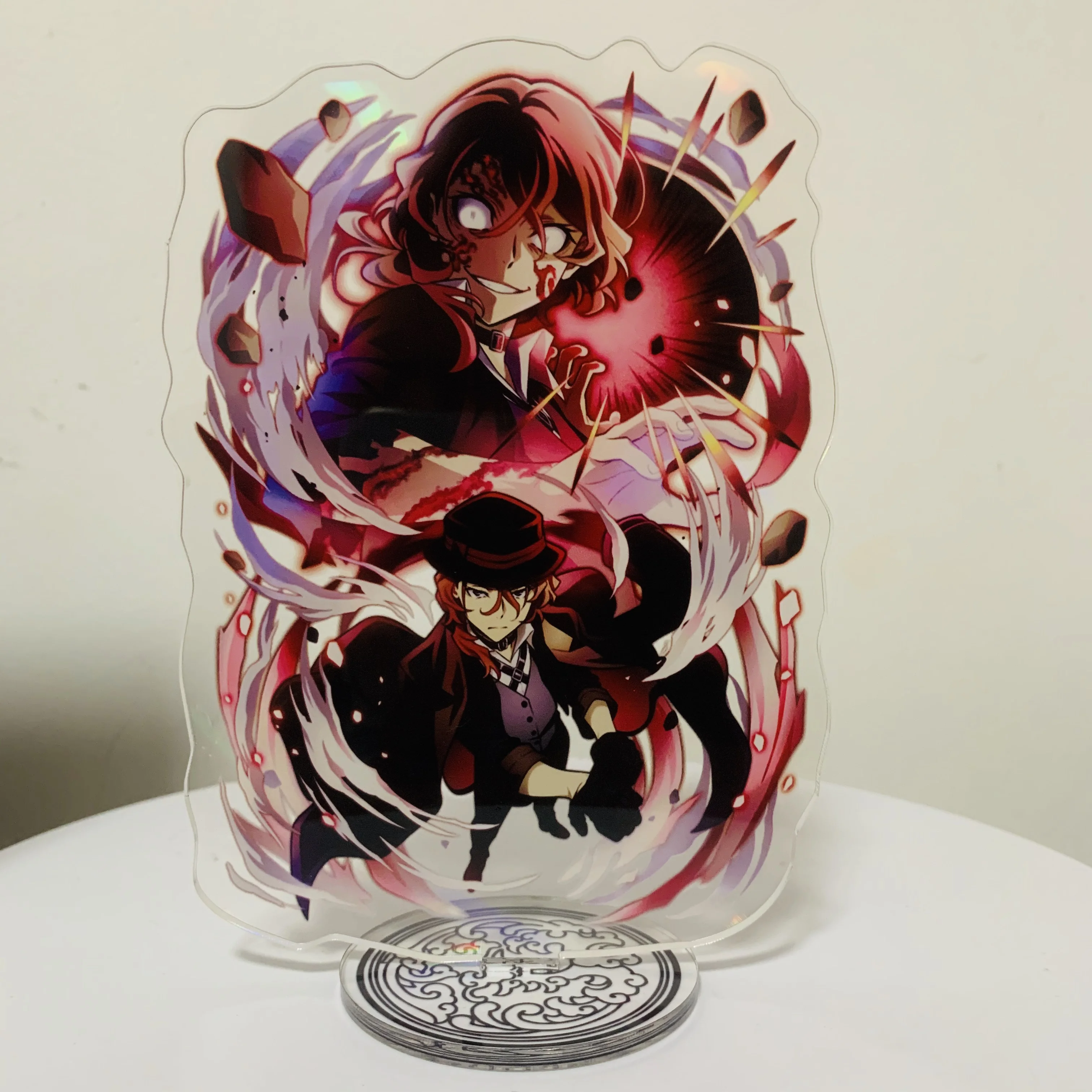 

15CM Anime Bungo Stray Dogs Figure Nakahara Chuuya Acrylic Stands Ryunosuke Akutagawa Character Model Plate Fans Collection Gift