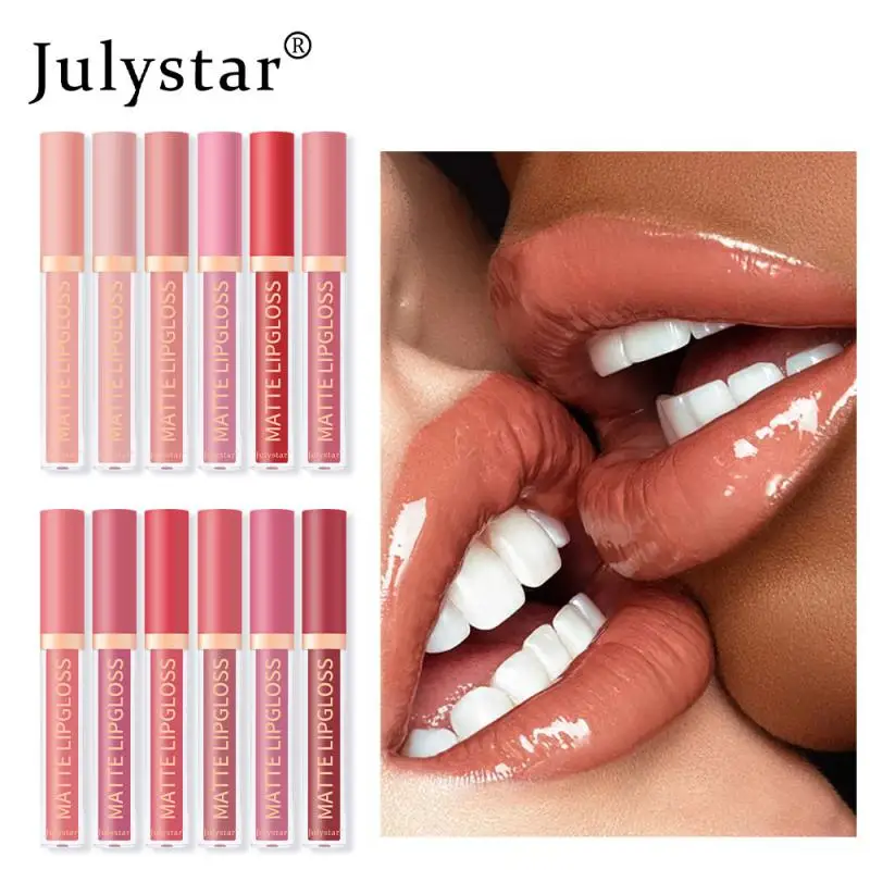 

6PCS Liquid Lipstick Matte No-stick Cup Long Lasting Lip Gloss Waterproof Moisturizer Lip Glaze Makeup Velvet Women Cosmetics