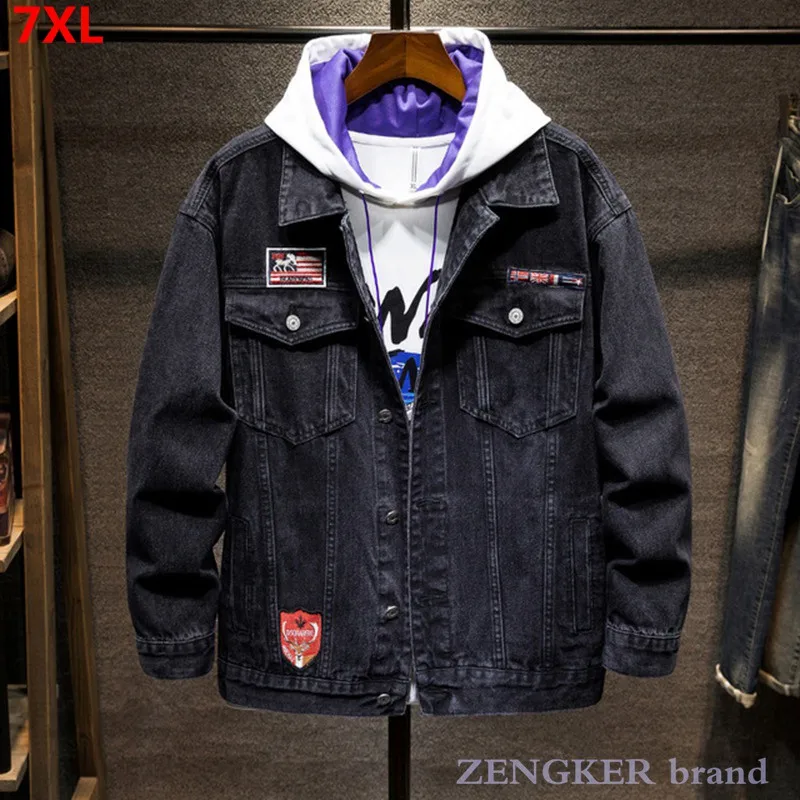 Осенняя джинсовая куртка Мужская оверсайз молодежная Студенческая модная