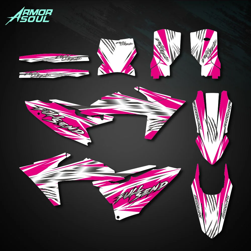 

Мотоциклетные наклейки для KTM SX SXF 2023 2024 2025 EXC EXCF 2024 2025 2026, набор графических наклеек с настраиваемыми номерами и именем