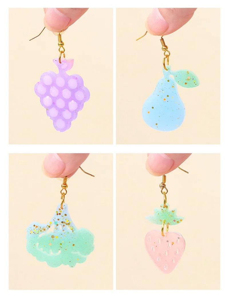 Серьги-подвески сделай сам с отверстием ожерелье брелок искусственные украшения