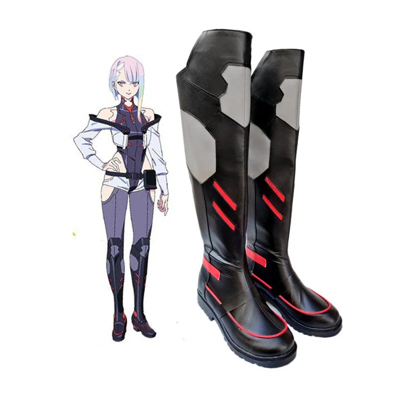

Anime Cyberpunk Edgerunners Lucy Cosplay Shoes Anime Cyberpunk Cosplay Lucyna Cosplay Boots Unisex Role Play 35-46 Shoes CS969
