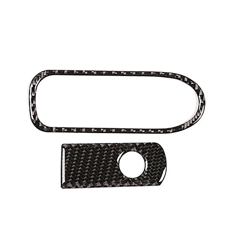 

Car Soft Carbon Fiber Glove Box Switch Cover Trim For Touareg 2011-2018