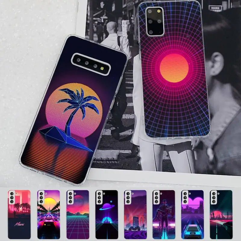 

Babaite Synthwave Retro 80s Neon Colorful Phone Case for Samsung S21 A10 for Redmi Note 7 9 for Huawei P30Pro Honor 8X 10i cover