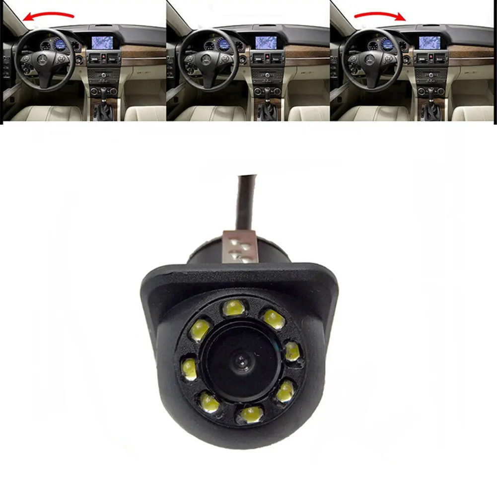 

Power Cord Car View Camera Waterproof IP68 1/4\" CCD Black Brand New DC 12V 580 TV Line 8 Ir Lights Accessories