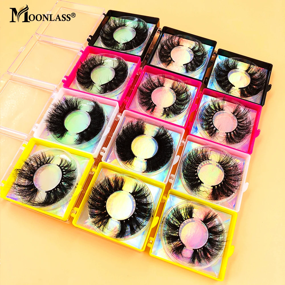 

Пушистые посылка ковые ресницы в упаковке 5D 22-25 мм, натуральные накладные ресницы оптом, Цветные 3D норковые ресницы с индивидуальным логоти...