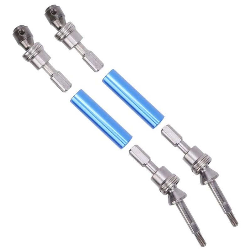 2PCS RC CVD Transmission Axle Drive Shaft Set Fit For Traxxas Slash 1/10 NSV775 Model Car