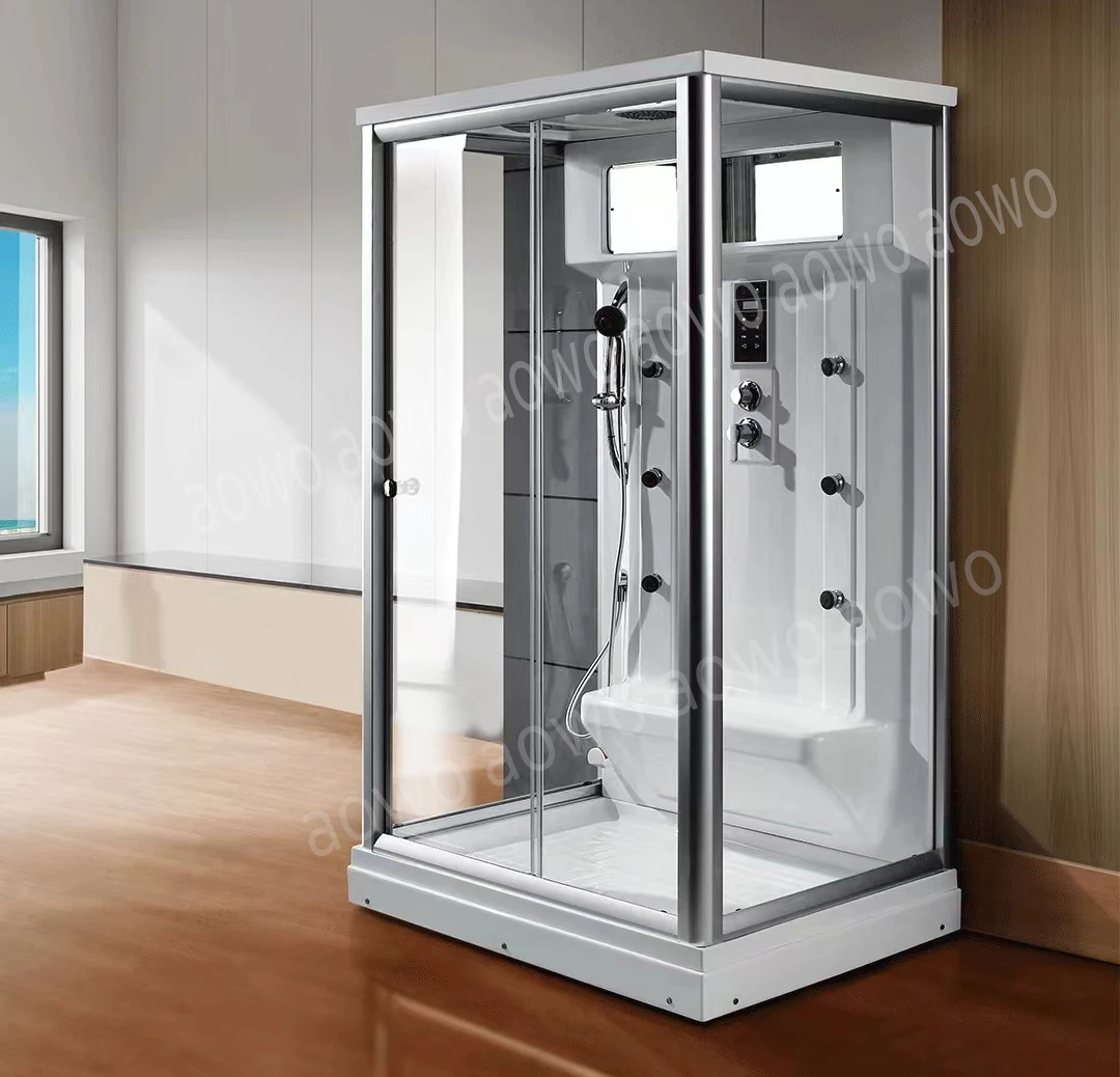 AOWO одиночная паровая душевая кабина Фабрика Фошань Стеклянный душ Декор для