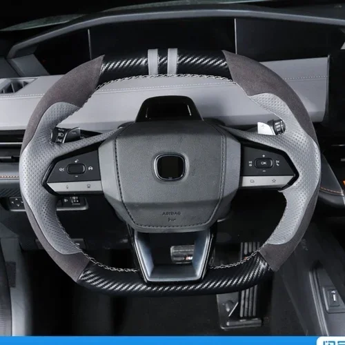 

Для Changan UNIV Cs55 Plus сшитый вручную кожаный замшевый чехол на руль для специальных транспортных средств