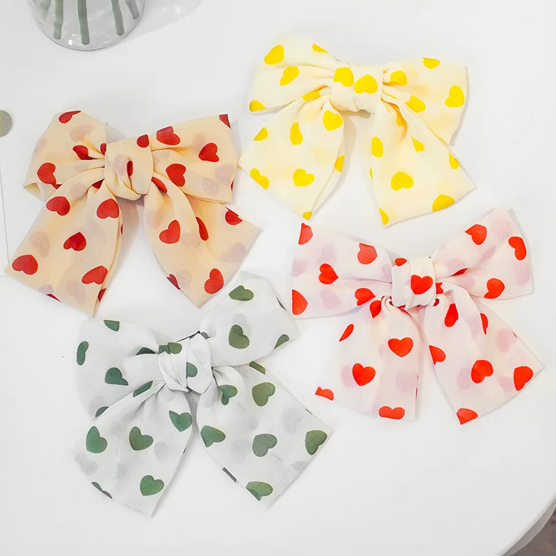 

Женский атласный зажим для волос с большим бантом