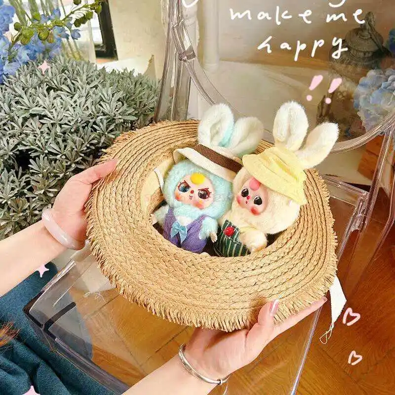 Оригинальная детская три слепая коробка Macaron Little Rabbit серии аниме фигурка