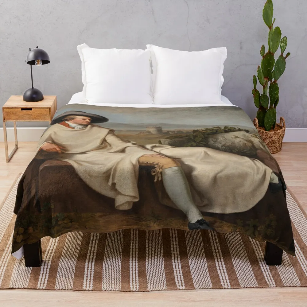 Йоган Генрих Уилльгельм Тischbein Гете в римском кампании Плед теплый для зимы