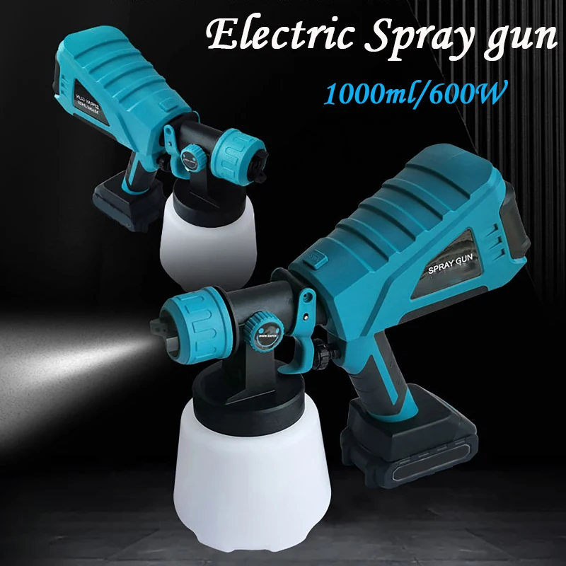 

Электрический краскопульт, беспроводной ручной распылитель краски высокого давления с литиевой перезаряжаемой батареей, Аэрограф для дом...