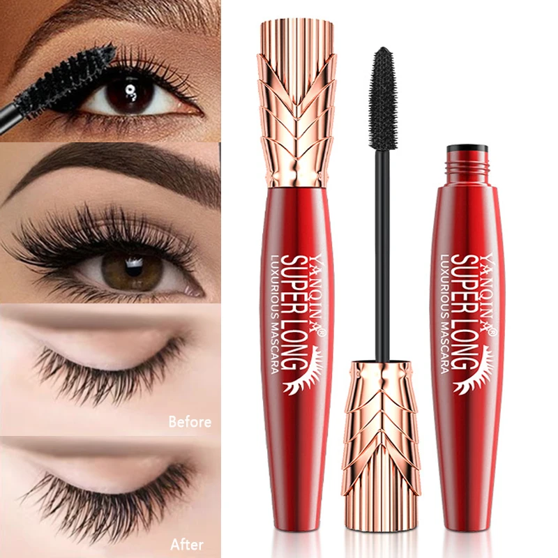 

Natural Curled Mascara Waterproof Non-smudge Eyelash Lengthening Quick Styling Long Time Hold Makeup Sexy Eyes Makeup Mascara