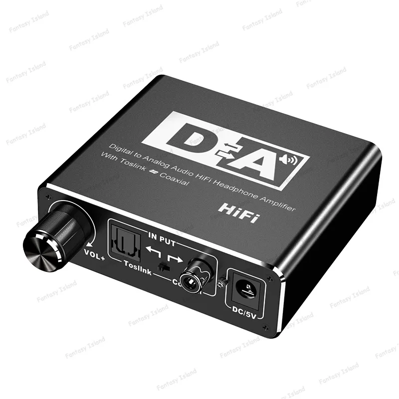 

HW-30DA Digital to analog fiber converter coaxial to 5.1 channel audio decoder 3.5 headphone with adjustment