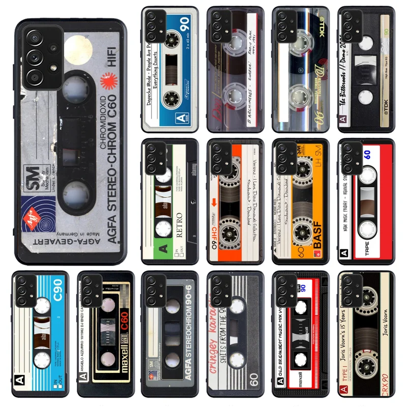 

Retro Vintage Cassette Tape Phone Case for Samsung Galaxy A13 A22 A12 A32 A71 A11 A21S A33 A52 A72 A51 A50 A70 A31 M31 Funda