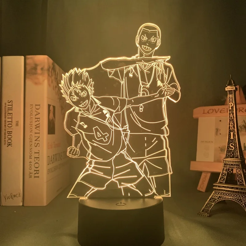 

3d Lamp Anime Haikyuu Light for Kids Child Bedroom Decor Night Light Birthday Gift Manga Gadget Haikyuu Lamp