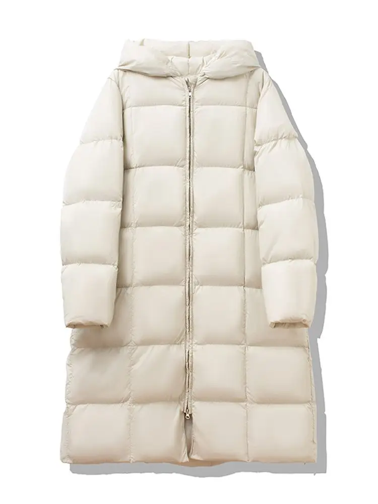 Women Long Down Jacket New Casual Style White Duck Down Jackets Autumn Winter Coats And Parkas Female Outwear