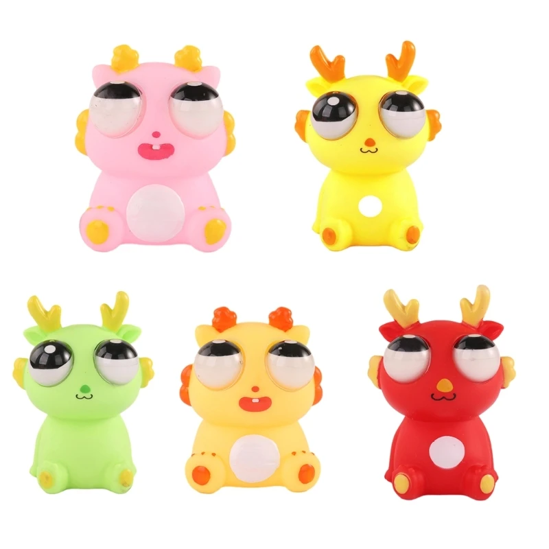 Сногсшибательная мультяшная игрушка-дракон сжимаемые непоседы забавная