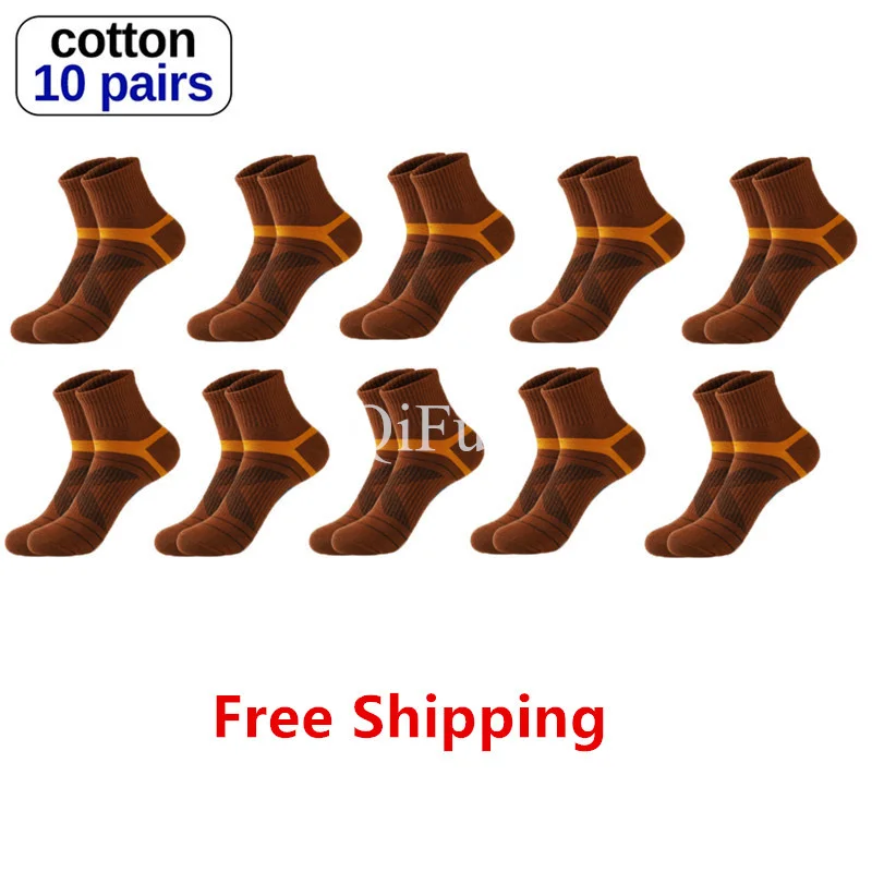 

High Quality 10Pairs/Lot Men Socks Cotton Breathable Sports Socks Mesh Casual Athletic Summer Short Sokken Plus Size EU 39-44