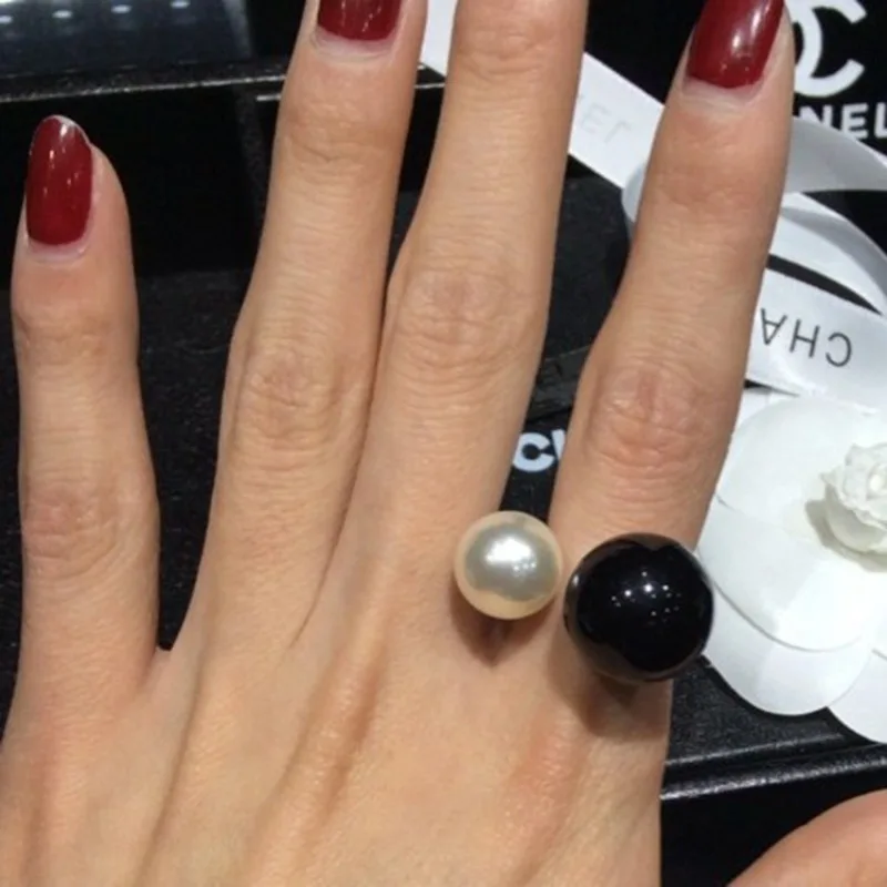 Модное простое корейское кольцо женское ювелирное изделие из сплава с имитацией