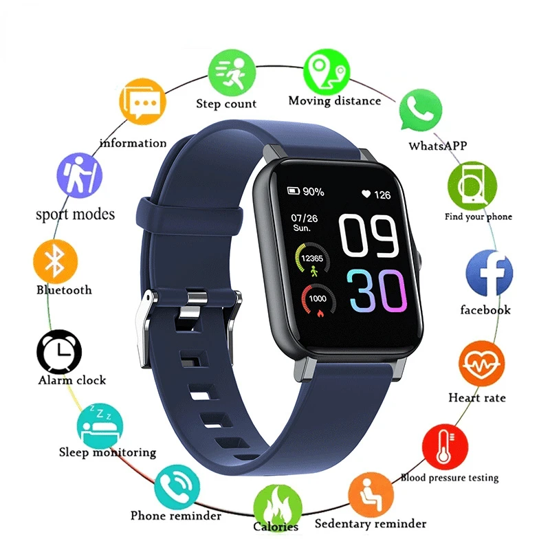 

GTS2 Smart Watch Women Men IP68 Waterproof Sports Watch Fitness Tracker 1.7 Touchscreen Smartwatch Heart Rate Sleep Monitor