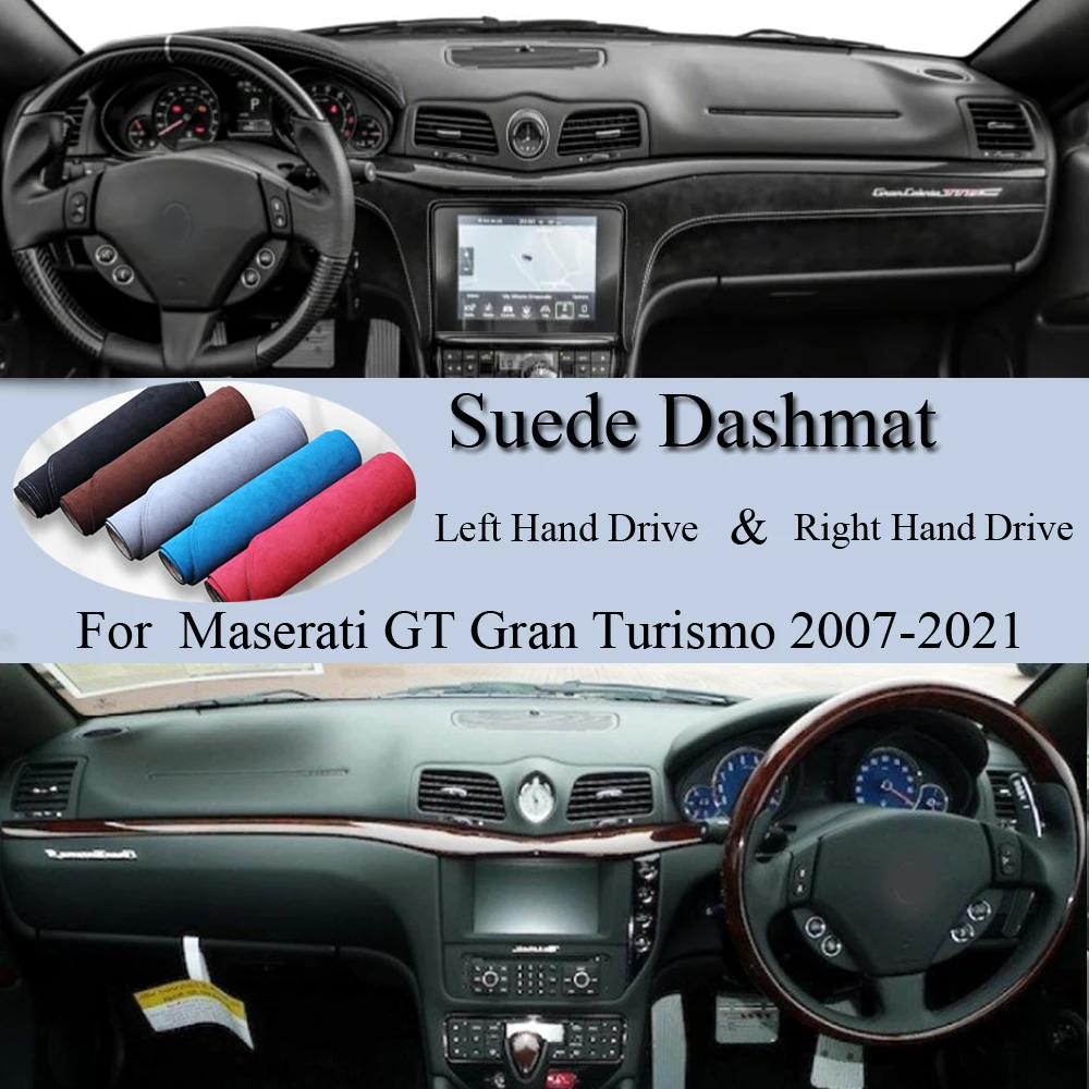 

Замшевый кожаный коврик для приборной панели Maserati GT Gran Tour 2007 2008-2021, коврик для приборной панели, нескользящий коврик, автомобильные аксессуа...