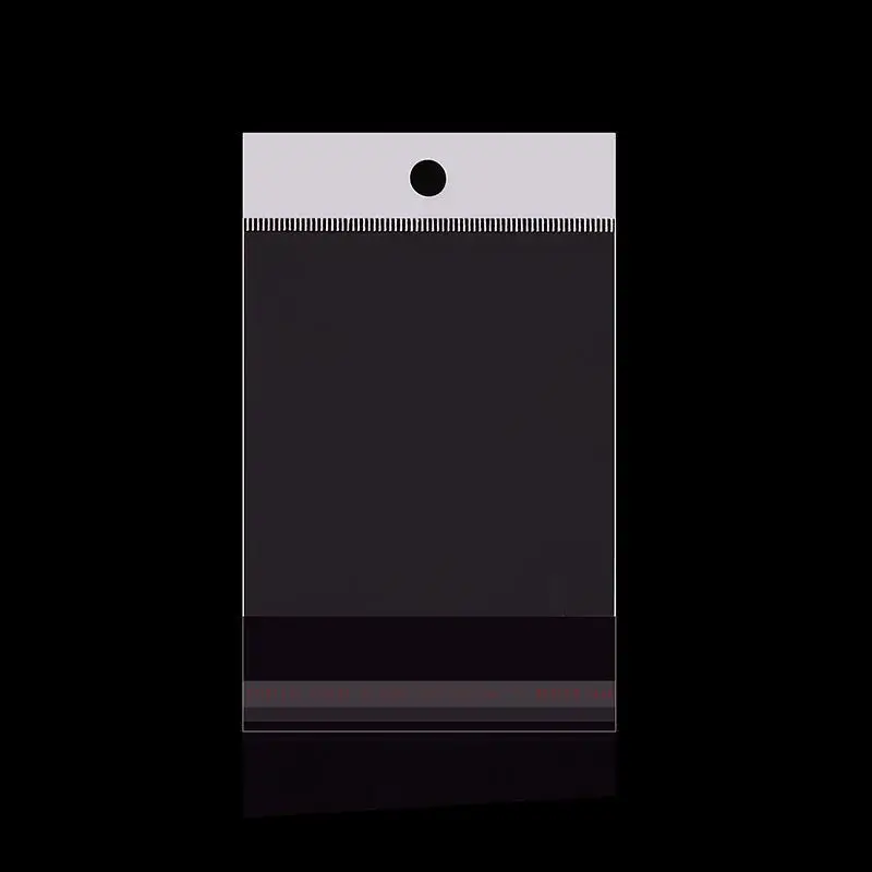 Прозрачные самозапечатывающиеся пластиковые пакеты из ОПП с отверстием для