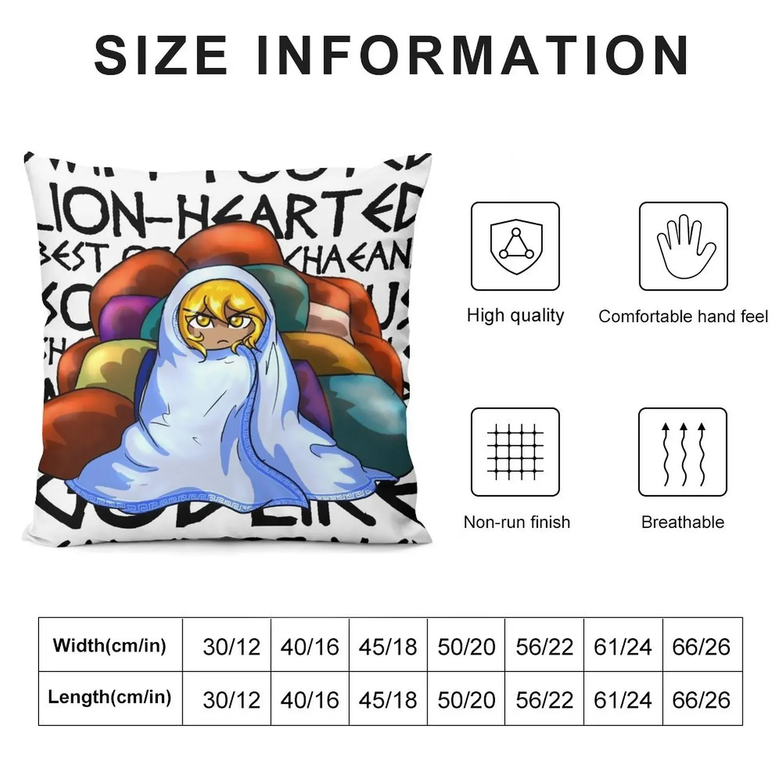 Epithets of Achilles Декоративная подушка Наволочка Рождественские спальные подушки