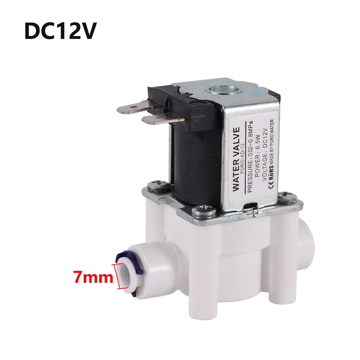 

Нормально замкнутый электромагнитный клапан для воды, 1/4 дюйма, 12/24 В постоянного тока, обратный осмос, аппарат для чистой воды, водозаборный Электрический переключатель