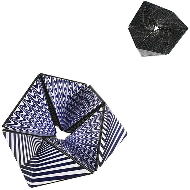 

3D Office Hand Flip Funny Variety Changeable Magnetic Magic Cube Anti Stress Puzzles Stress Reliever Autism Collection Kids Toys