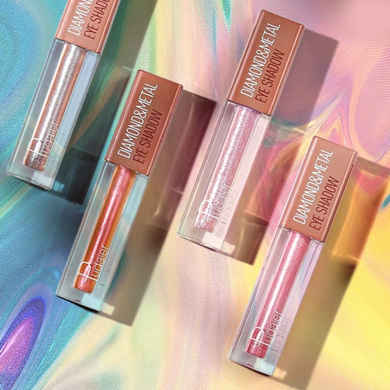 Жидкие тени для век мерцающие металлические цвета стойкий макияж глаз женщин и