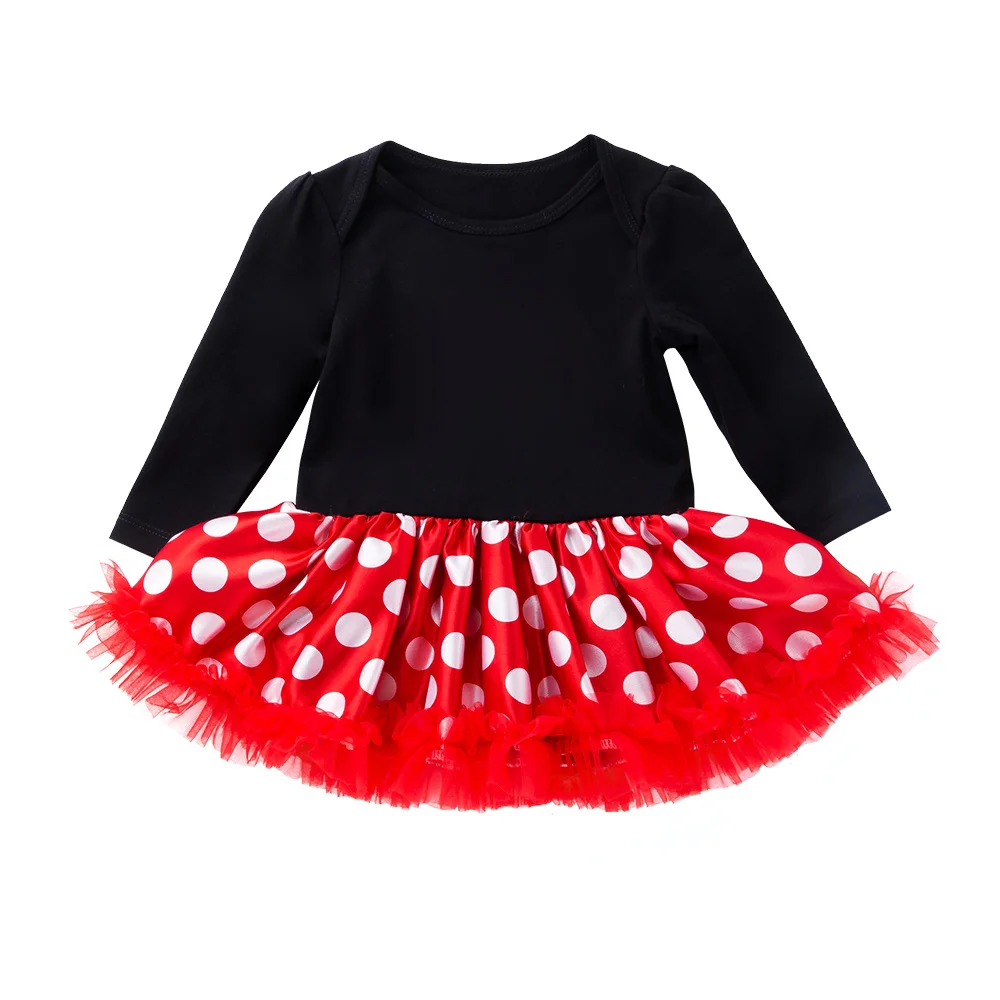 

Детский хлопковый комбинезон, с длинным рукавом и юбкой-пачкой