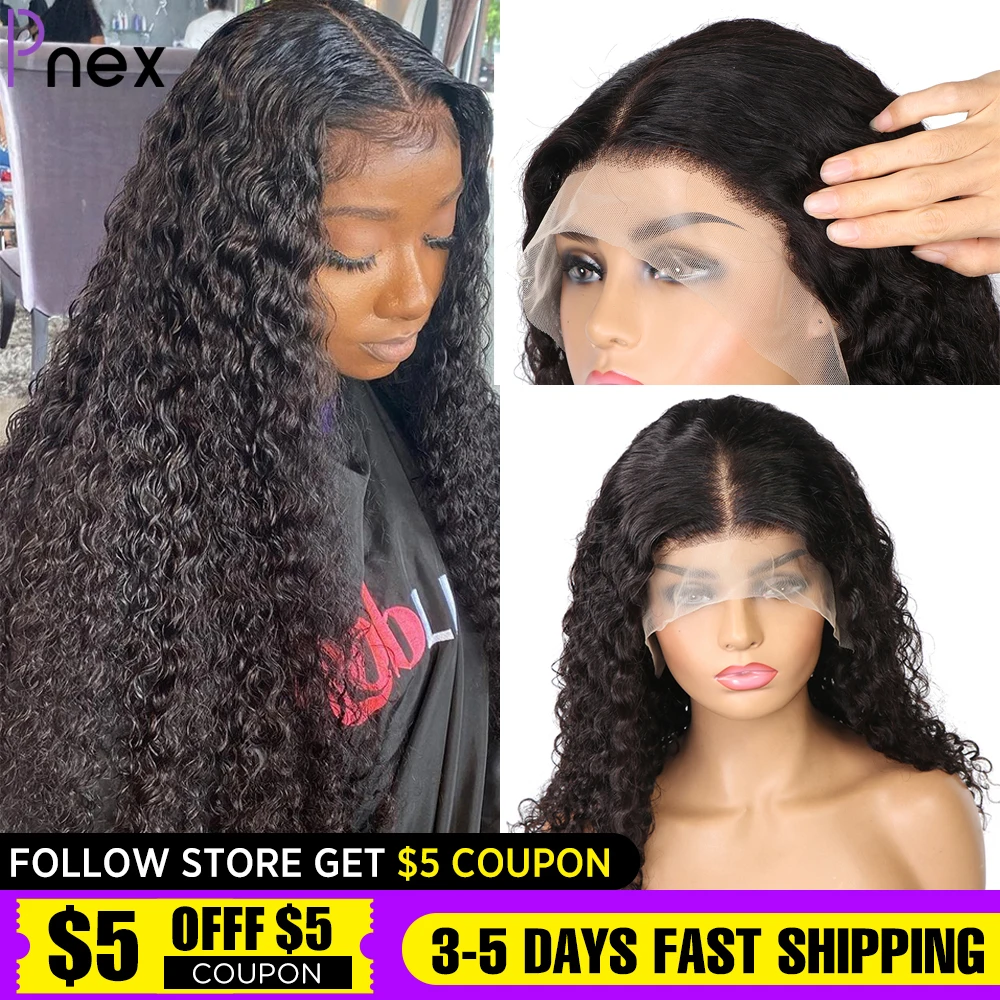 Water Wave Lace Front Wigs For Women Pre Plucked 13x4 Lace Frontal Curly Human Hair Wigs Deep Wave Frontal Wigs Lace Closure