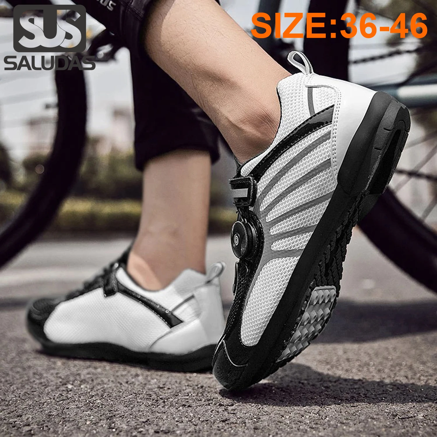 

SALUDAS Cycling Sneaker MTB Shoes Men Dirt Cleats Bike Shoes Speed Sneaker Women Mountain Bicycle Footwear Sport Cycling Shoes