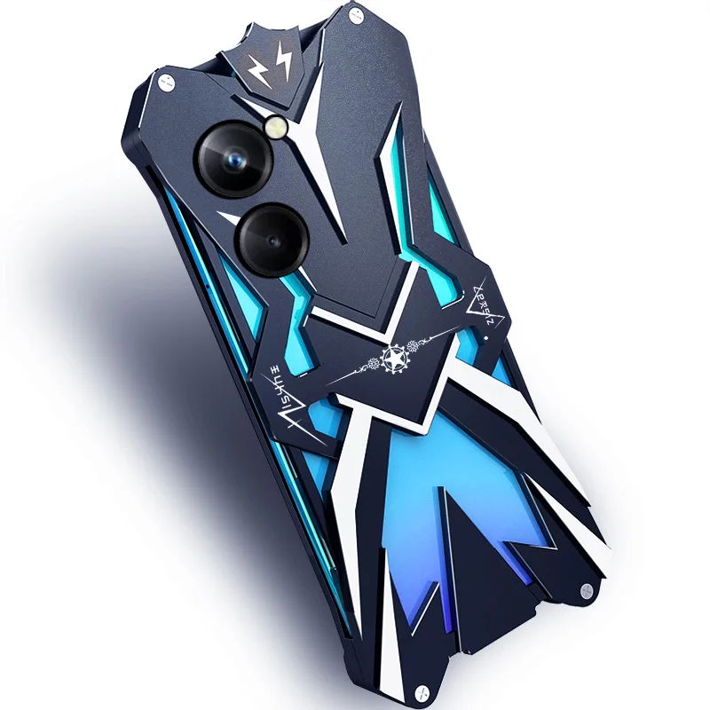Original Zimon Luxury Thor Heavy Duty Armor Metal Aluminum Mobile Phone Case Covers For Oppo Realme 10 Pro +plus Cover Cases