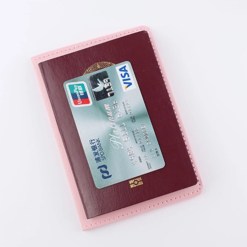 Модный чехол для паспорта с картой женщин и мужчин сумка из искусственной кожи