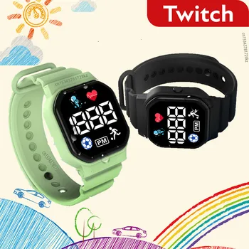 Twitch Children SmartWatch Boys Girls Silicone Kids Smart Watch Strap Electronic Waterproof IP67 Students Digital LED Wristwatch 1