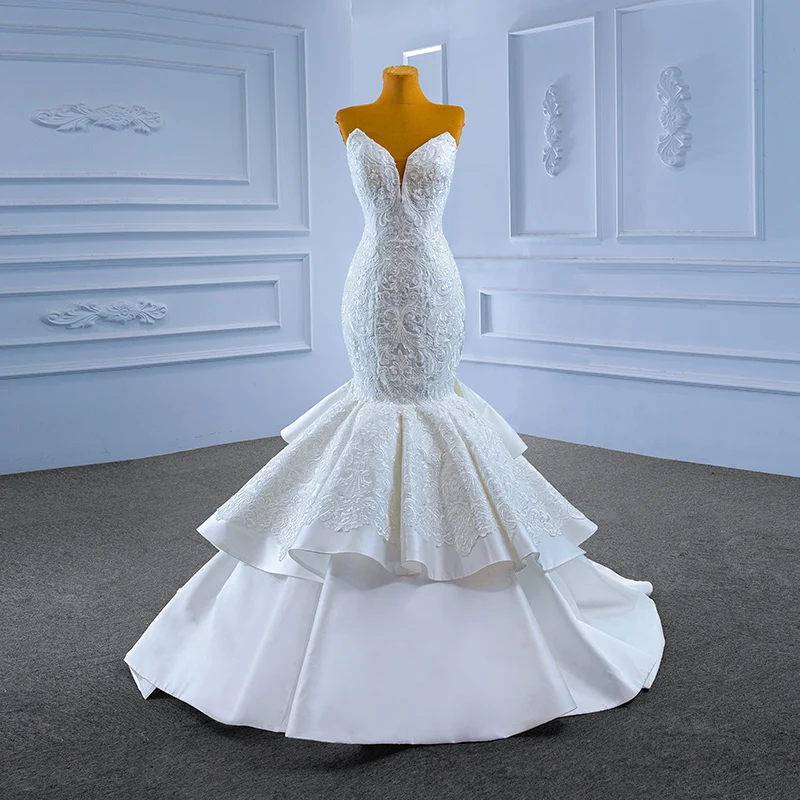 RSM коллекция 67471 винтажное свадебное платье женское Русалка атласное сексуальное