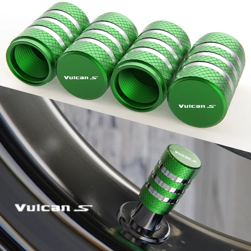 

For Kawasaki VUICAN-S 650 2015-2018 Logo Vuican-s Motorcycle Accessories Wheel Tire Valve caps CNC Aluminum Airtight Covers