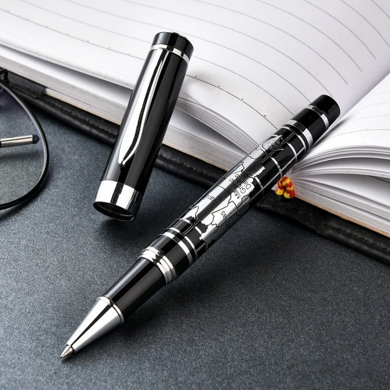 

Classic Design World Mape Shape Design Metal Roller Ballpoint Pen Business Men Birthday Gift Pen Buy 2 Send Gift