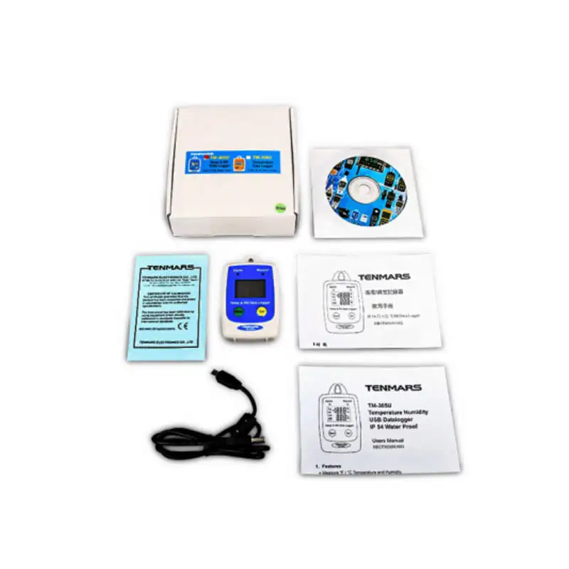 Цифровой USB-регистратор температуры и влажности Tenmars TM-305U, 25000 записей, с сигнализацией, 1%-99%, -40-85°C (art.: 3920da3febd08) - 3920da3febd08