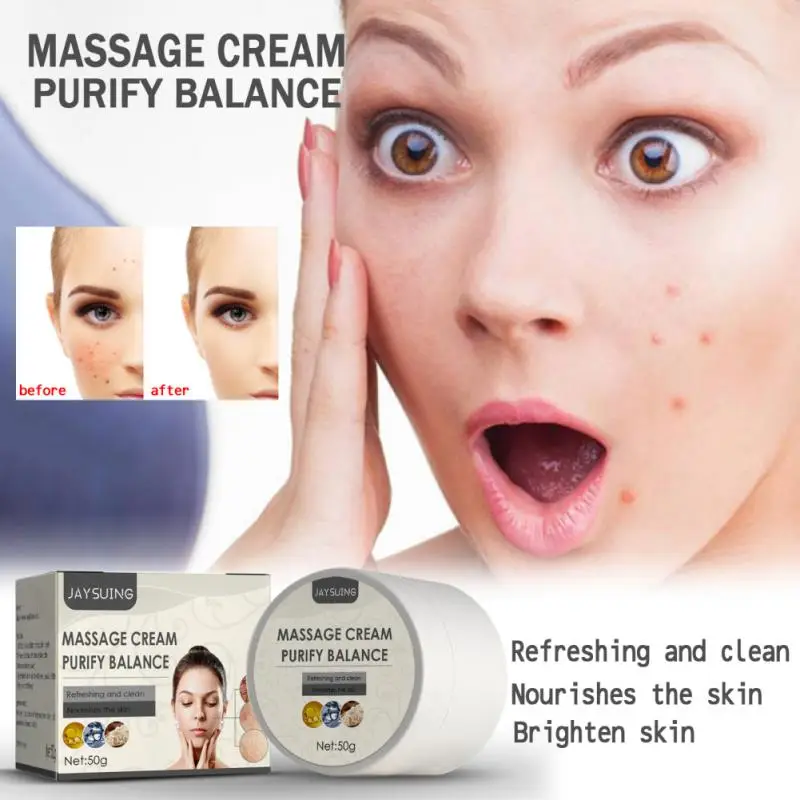 

1 шт. массажный крем, Очищающий баланс кожи лица, Очищающий Отшелушивающий увлажняющий омолаживающий массажный крем