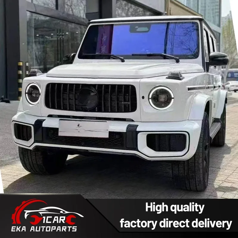 Фото Комплект обвеса из высококачественного полипропилена для Mercedes G-Class W464 W465: Обновление до W465 G63, 1:1 OEM-совместимость, бампер, решетка радиатора, крылья, внешний комплект №3